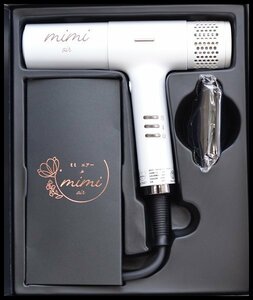 良品 mimi-air ヘアドライヤー ＫＲ-Ｆ01 ホワイト milk BLDCモーター搭載 風量・温度4段階調節 ノズル付属 ミミエアー