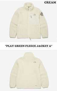 ノースフェイス フリース XL クリーム PLAY GREEN FLEECE JACKET NJ4FN63A