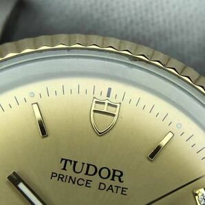 TUDOR チュードル チューダー Prince Date プリンスデイト 74033 Men’s メンズ 34mm watch 腕時計 AUTO 自動巻 YG SS 金 ダイヤ 稼働中の画像3