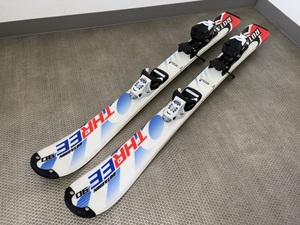 中古だがかなり新品に近いスキー板&ビンディングSwallowスワロ―RotationThree90cm