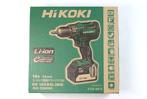【新品】 HiKOKI ハイコーキ 18V 13mm コードレス振動ドライバドリル DV18DBSL(NN) 本体のみ　(6239)