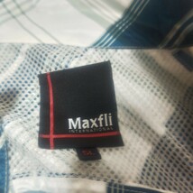 大きいサイズ Maxfli マックスフライ ウィンドブレーカー 上下セット 5L チェック ネイビー ゴルフウェア セットアップ 裏地メッシュ 薄手_画像5