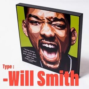 ウィルスミス　 Will Smith ポップアート　パネル　インテリア　ポップアートパネル アメリカ雑貨