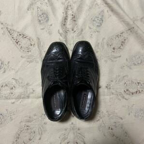 90s Florsheim ウィングチップ 革靴 本革レザー ブラックREGAL ウイングチップ 黒の画像3