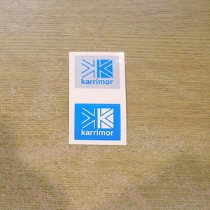 Новый карримор Калимар наклейка с логотипом светло -голубой / белый 7x4 см. Неиспользуемый