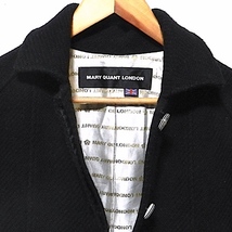 Mary Quant LONDON マリークワントロンドン ウールコート ドレスコート デザインコート ジャケット 黒 レディース M_画像4