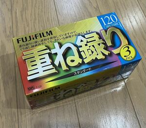 VHS テープ　未使用　3本セット　富士フイルム　富士フィルム　生テープ　ビデオテープ