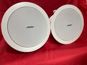 黄ばみ・汚れ・擦り傷極少　美品　音出し確認済　BOSE ボーズ 天井埋込型 FreeSpace DS 16F Loudspeaker フルレンジ スピーカー ホワイト 