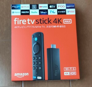 新品未開封品 Amazon Fire TV Stick 4K MAX Alexa対応 音声認識リモコン付属 ストリーミングメディアプレーヤー