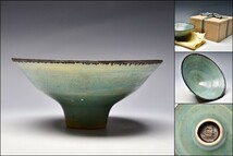 Lucie Rie ルーシー・リー 緑釉 Tea bowl 茶碗 民芸 681_画像1