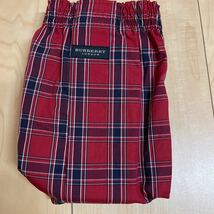 BURBERRY TRUNKSバーバリー トランクス L 赤系チェック柄 福助企画生産_画像2