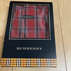 BURBERRY TRUNKSバーバリー トランクス L 赤系チェック柄 福助企画生産