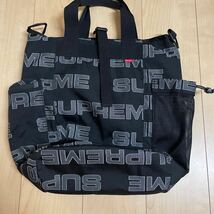 2021AW Supreme Utility Tote 黒 シュプリーム店舗購入品 中古_画像3