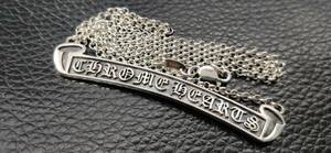 クロムハーツ silver925 スクロールラベルロールチェーン ネックレス シルバー925 Chrome Hearts