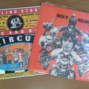 LP Rolling Stones Rock 'n' Rolling Stones レコード 1980 ステッカー★LASE DISC ローリングストーンズの画像1