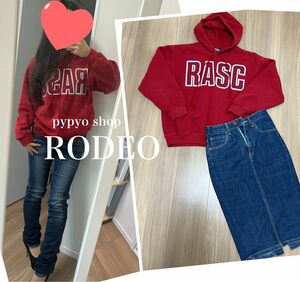 パーカー プリント スウェットRODEO マウジー スライ EMODA ZARA INGNI H&M gap lee EDWIN