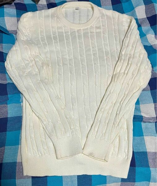 ユニクロ メンズコットン クルーネックセーター XLサイズ