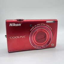 【簡易動作確認済】Nikon COOLPIX S6200 RED コンデジ　デジカメ　デジタルカメラ　シャッター&フラッシュ動作OK_画像4