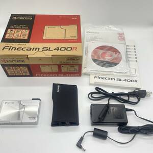 【動作確認済・ほぼ未使用品】KYOCERA Finecam FINECAM SL400R コンデジ　デジカメ　デジタルカメラ　シャッター&フラッシュ動作OK