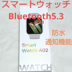 [新品]スマートウォッチ Bluetooth5.3 防水 運動モード機能 通知機能