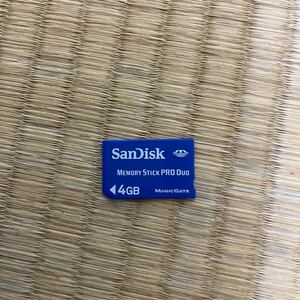 中古品　SanDisk メモリースティックプロデュオ 4GB