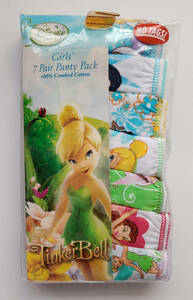 ★★ ディズニー ティンカーベル ガールズ ショーツ パンツ 7枚 サイズ6 未開封品 USA購入 ★★ Disney TinkerBell Girls Panties