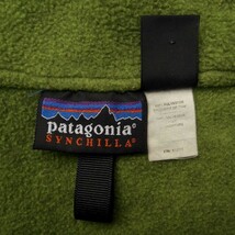 正規 '99 patagonia SYNCILLA Marsupial パタゴニア シンチラ マースピアル XS グリーン 25735 ハーフジップ プルオーバートップ フリース_画像8