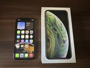 ［中古］女性使用 赤ロム保証 【SIMロック解除済み】docomo IPhoneXs 256GB グレイMTE02J/A