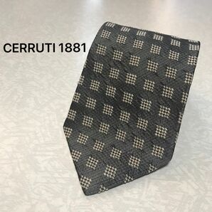 CERRUTI 1881 チェルッティ ネクタイ シルク 絹 グレー ブランドネクタイ セルッティ