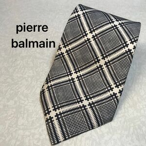 pierre balmain ピエールバルマン チェック ネクタイ シルク 絹 ブランドネクタイ