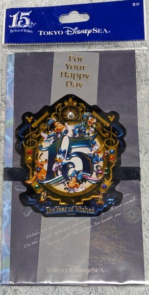 【即決】 金封 お祝い袋　15周年記念　パーク　TDR TDS ディズニー　未使用(未開封) 美品　ミッキー　送料無料