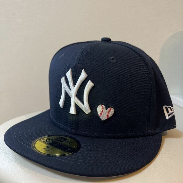 NEW ERA NEW YORK ニューエラキャップ キャップ帽子 7 3/8 グレーアンバーバイザー