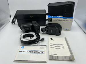 MINOLTA / ミノルタ MACRO FLASH CONTROLLER / MACRO 1200 AF / UNIT 1200 AF / MFC-1000 / 使用説明書【IS032】