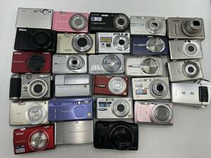 【まとめ売】デジタルカメラ デジカメ 32台 / Nikon SONY CANON OLYMPUS Panasonic FUJIFILM CASIO SANYO / 動作未確認【ANK084】