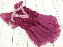 【12yt344】ダンス バレエ ドレス衣装×2点 カーテンコールコスチューム 紫 サイズ：10C◆P25_画像4