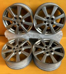 森商会No.08佐賀発 TOYOTA 17×7J OFF+45 5H PCD 114.3 Φ 60mm 4本set 17インチ 純正