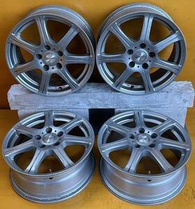 No.24佐賀発 Exceeder 16×6 1/2J OFF+48 5H PCD 114.3 Φ 73mm 4本set 16インチ 純正