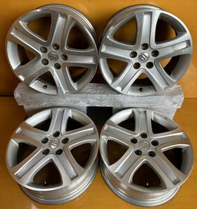 No.17佐賀発 SUZUKI 17×6 1/2J OFF+45 5H PCD 114.3 Φ 60mm 4本set 17インチ 純正