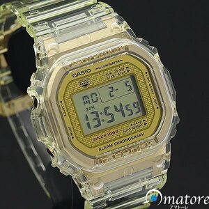 1円～◎未使用品◎CASIO カシオ Gショック【GLACIER GOLD スケルトン×GOLD】メンズ クォーツ DW-5035E-7JR◎箱保取説