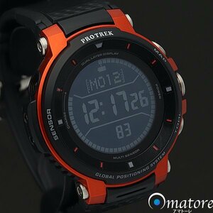 1円～◎極上美品◎CASIO カシオ【PROTREK Smart プロトレック スマート オレンジ】充電式 メンズ WSD-F30-RG◎箱保取説 充電器