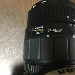 ニコン 一眼レフカメラ F50 Nikon シグマ レンズ 28-80㎜ 1:3.5-5.6 MACRO SIGMA ZOOM ASPHERICALの画像8