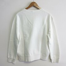 美品 クリーニング済 20P CHANEL シャネル ココマーク×カメリア スパンコール 長袖 スウェットトレーナー P63298 XL ホワイト_画像2