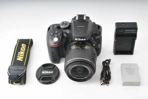 [ジャンク] Nikon ニコン D5300 + AF-S 18-55mm II レンズ #444