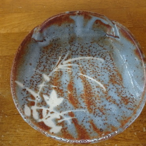 【陶器 ちりとり形 お皿5枚】食器 中皿 陶器製 グレー 昭和レトロ 【B5-1②】20240217の画像4