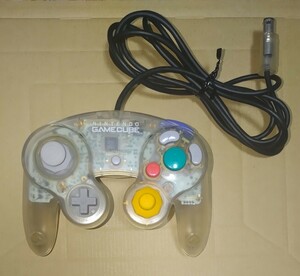 純正品　ニンテンドー　ゲームキューブ　コントローラー　クリア　スケルトン　Nintendo GameCube Controller GC　