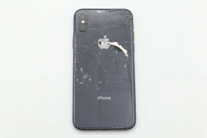 ★☆全額返金保証！最速発送！【iPhone X 64GB スペースグレイ 難有】★☆（202402-16488-PCkaitori）