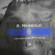 アールニューボールド【紳士の嗜み】本革 レザー テーラードジャケット M ブラック 3Bシングル R.NEWBOLD A Division of Paul Smith 1円〜_画像8