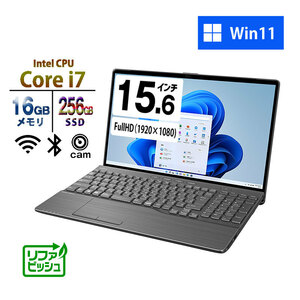 ノートパソコン 富士通 15.6型 LIFEBOOK WA3/G2 Core i7-1260P メモリ16GB SSD256GB DVD 無線LAN Webカメラ テンキー Win11 リファビッシュ