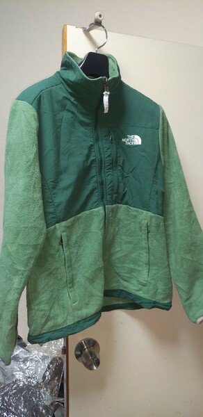 送料込 海外 希少 正規 ノースフェイス ウーマンズ ポーラテック デナリ ジャケット M 緑 フリース パーカー North Face DENALI JACKET 