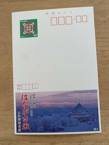 額面40円はがき　エコーはがき　未使用はがき　広告はがき　山形のササニシキ　はながさ米　蔵王